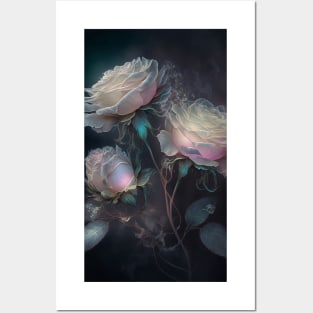 ridescent pastel roses3 Posters and Art